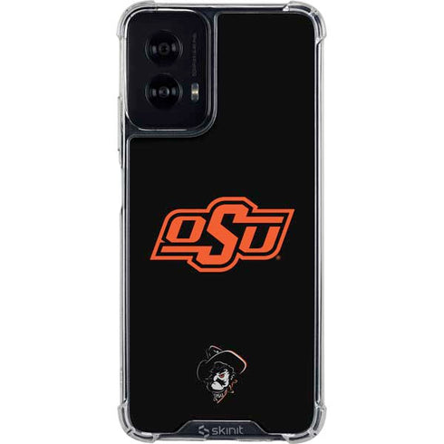 Oklahoma State University OSU on Black Moto G Power 5G (2024) Clear Case