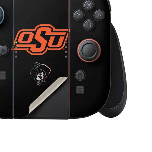 Oklahoma State University OSU on Black Nintendo Switch 2 (2025) Joy-Con Controller Skin