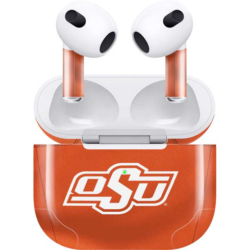 Oklahoma State University Orange Jersey Apple AirPods (3rd Gen 2021) Skin