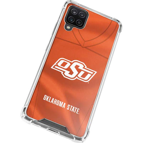 Oklahoma State University Orange Jersey Galaxy A12 Clear Case
