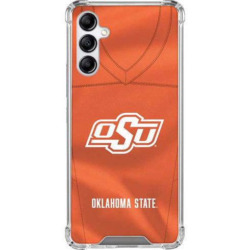 Oklahoma State University Orange Jersey Galaxy A14 5G Clear Case