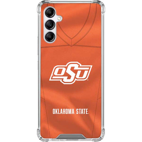 Oklahoma State University Orange Jersey Galaxy A15 5G Clear Case