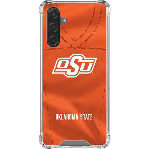 Oklahoma State University Orange Jersey Galaxy A17 Clear Case