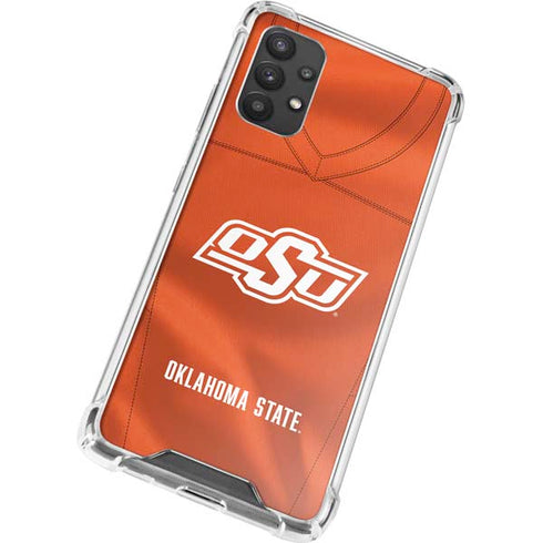 Oklahoma State University Orange Jersey Galaxy A32 5G Clear Case