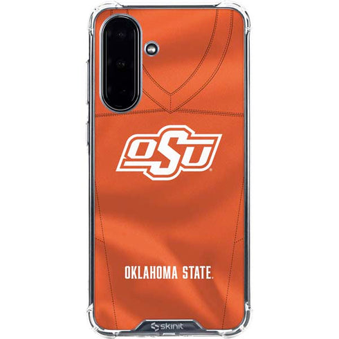 Oklahoma State University Orange Jersey Galaxy A36 5G Clear Case