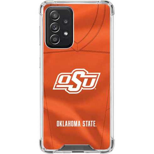 Oklahoma State University Orange Jersey Galaxy A52 5G Clear Case