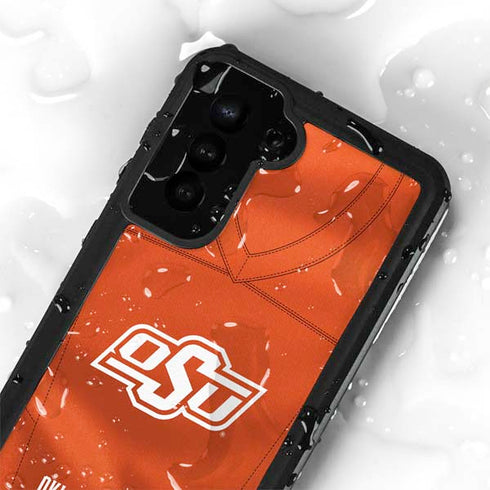 Oklahoma State University Orange Jersey Galaxy S23 Plus Waterproof Case