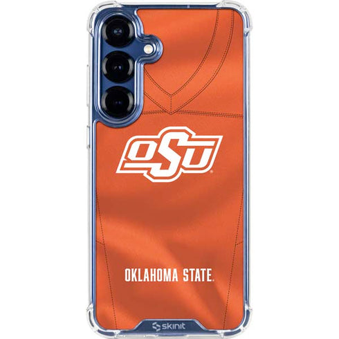 Oklahoma State University Orange Jersey Galaxy S25 Plus Clear Case