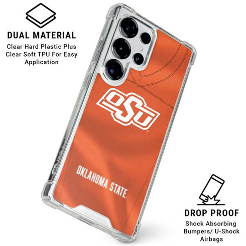 Oklahoma State University Orange Jersey Galaxy S26 Ultra Clear Case