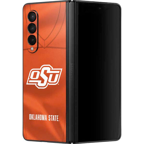 Oklahoma State University Orange Jersey Galaxy Z Fold3 5G Skin