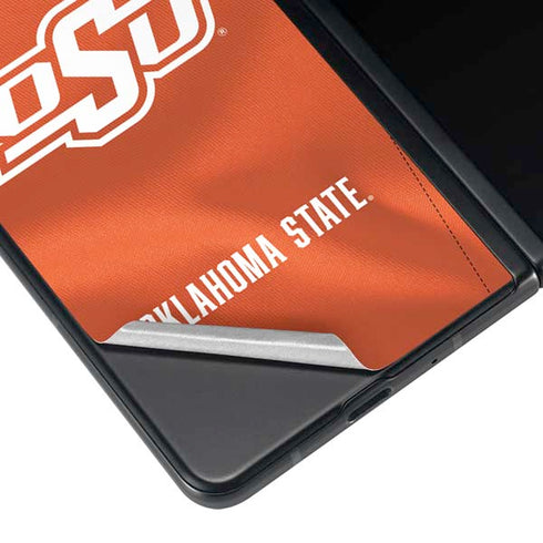 Oklahoma State University Orange Jersey Galaxy Z Fold3 5G Skin