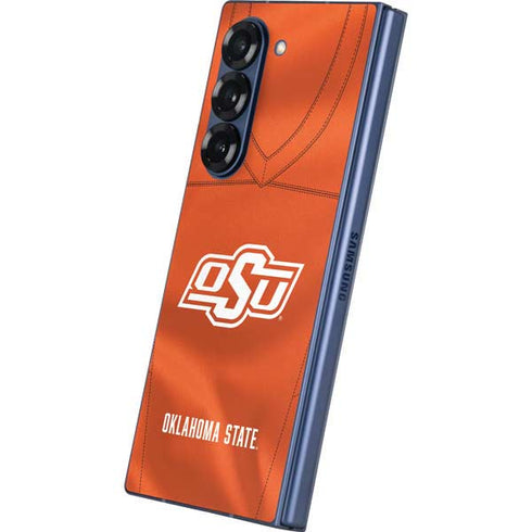 Oklahoma State University Orange Jersey Galaxy Z Fold6 Skin