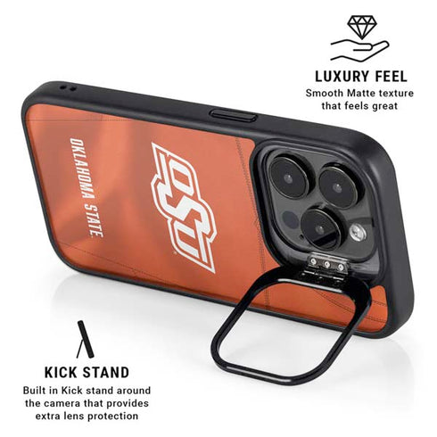 Oklahoma State University Orange Jersey iPhone 13 Pro Kickstand Case