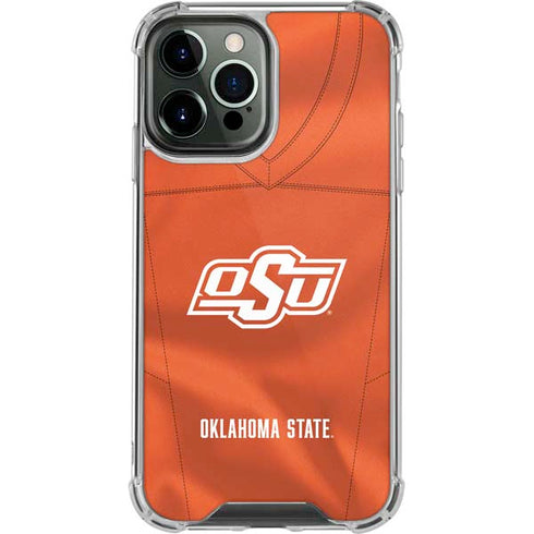 Oklahoma State University Orange Jersey iPhone 13 Pro Max Clear Case