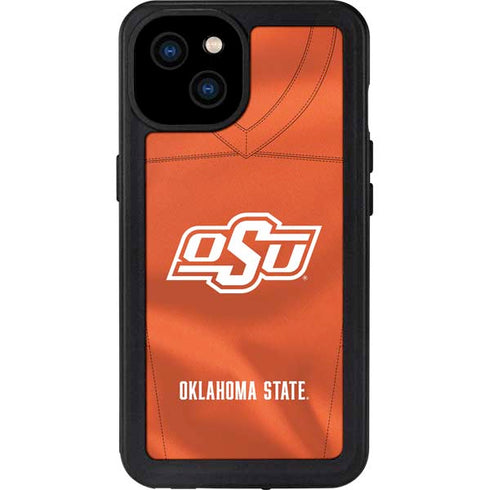 Oklahoma State University Orange Jersey iPhone 15 Plus Waterproof Case