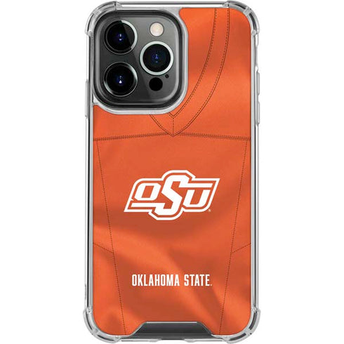 Oklahoma State University Orange Jersey iPhone 15 Pro Clear Case