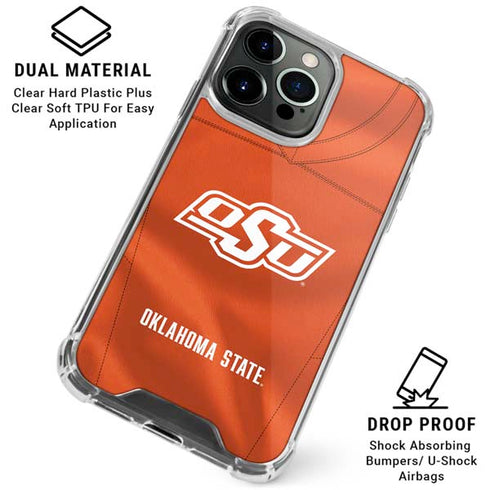 Oklahoma State University Orange Jersey iPhone 15 Pro Max Clear Case