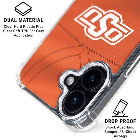 Oklahoma State University Orange Jersey iPhone 16 Clear Case