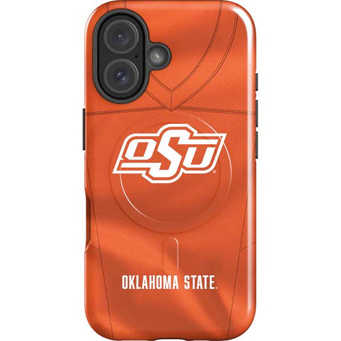 Oklahoma State University Orange Jersey iPhone 16 Magsafe Impact Case