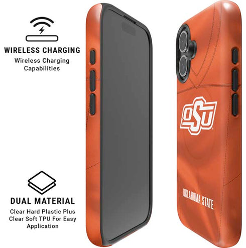 Oklahoma State University Orange Jersey iPhone 16 Magsafe Impact Case