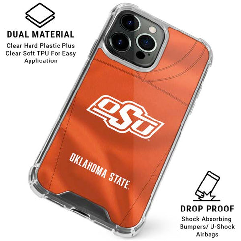 Oklahoma State University Orange Jersey iPhone 16 Pro Max Clear Case
