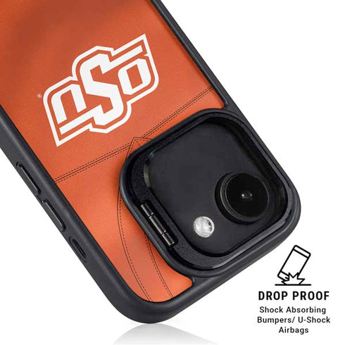 Oklahoma State University Orange Jersey iPhone 16e Kickstand Case
