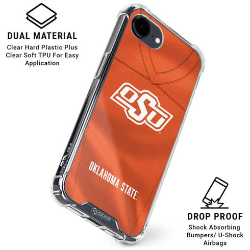 Oklahoma State University Orange Jersey iPhone 16e Clear Case