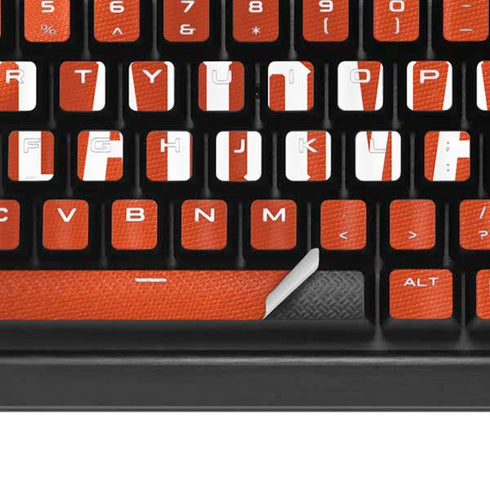 Oklahoma State University Orange Jersey K95 RGB PLATINUM Mechanical Gaming Keyboard Skin