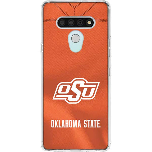 Oklahoma State University Orange Jersey LG Stylo 6 Clear Case