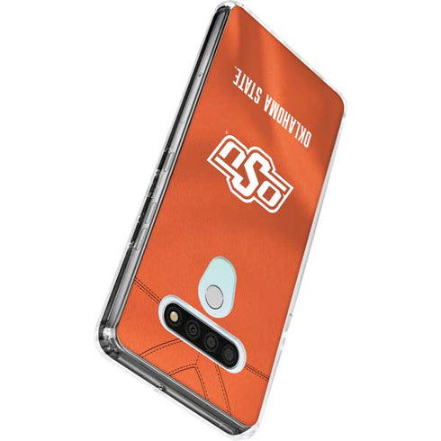 Oklahoma State University Orange Jersey LG Stylo 6 Clear Case