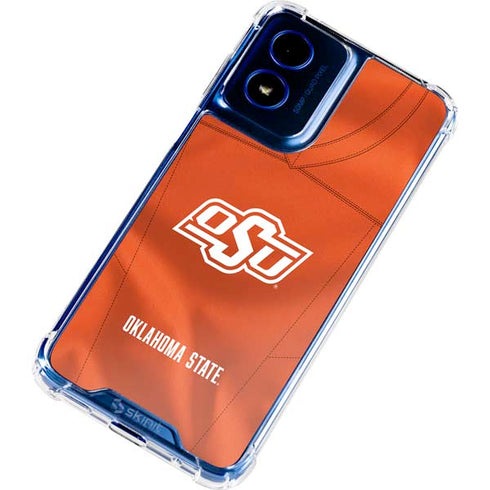 Oklahoma State University Orange Jersey Moto G 5G (2024) Clear Case