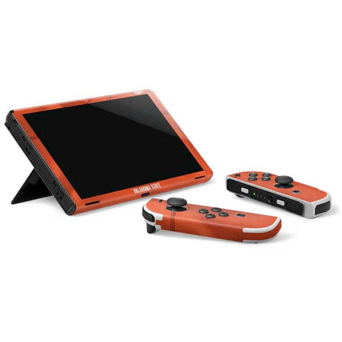 Oklahoma State University Orange Jersey Nintendo Switch OLED (2021) Skin