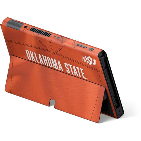 Oklahoma State University Orange Jersey Nintendo Switch OLED (2021) Skin