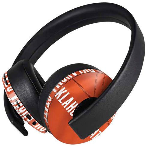 Oklahoma State University Orange Jersey PlayStation 4 Gold Wireless Headset Skin