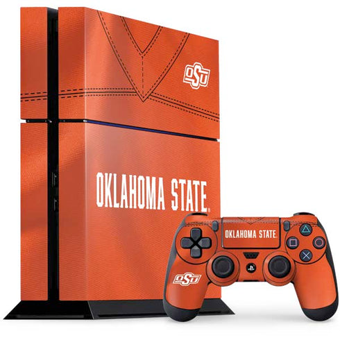 Oklahoma State University Orange Jersey PS4 Console and Controller Bundle Skin