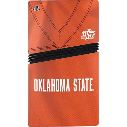 Oklahoma State University Orange Jersey PS5 Pro Disk Console Skin