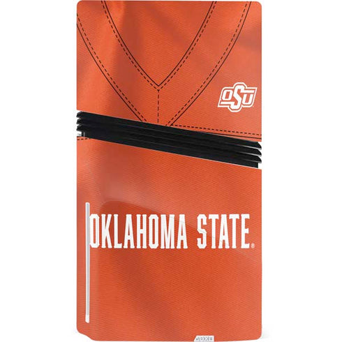 Oklahoma State University Orange Jersey PS5 Pro Disk Console Skin