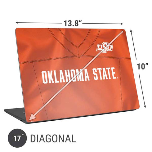 Oklahoma State University Orange Jersey Universal Laptop 17in (13.8 x 10in) Skin