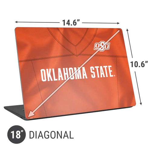 Oklahoma State University Orange Jersey Universal Laptop 18in (14.6 x 10.6in) Skin