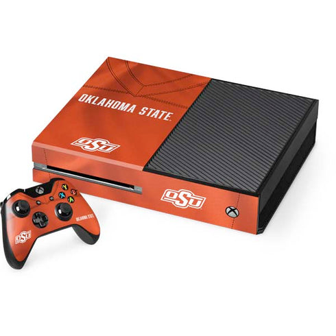 Oklahoma State University Orange Jersey Xbox One Console and Controller Bundle Skin