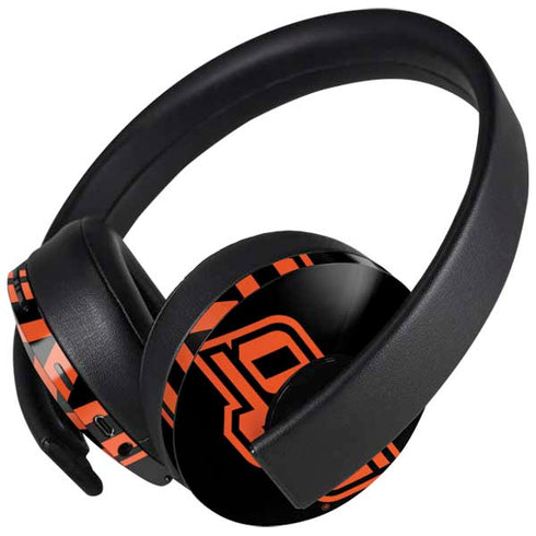 Oklahoma State University OSU on Black PlayStation 4 Gold Wireless Headset Skin