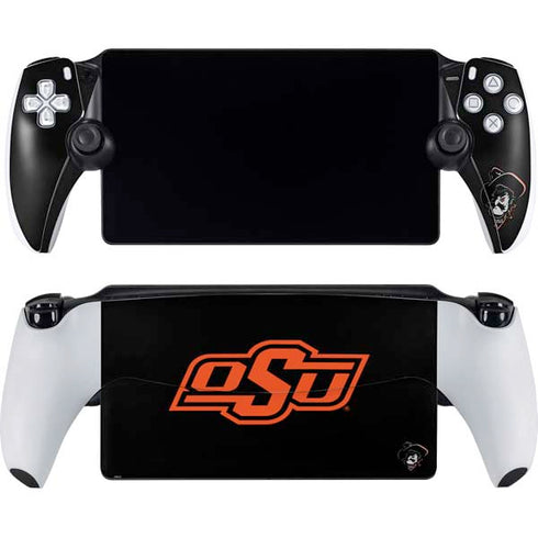 Oklahoma State University OSU on Black PlayStation Portal Remote Player Skin