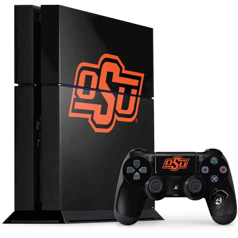 Oklahoma State University OSU on Black PlayStation PS4 Skins