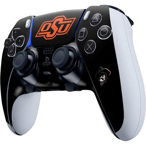Oklahoma State University OSU on Black PS5 DualSense Edge Pro Controller Skin