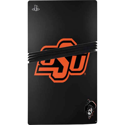 Oklahoma State University OSU on Black PS5 Pro Bundle Skin