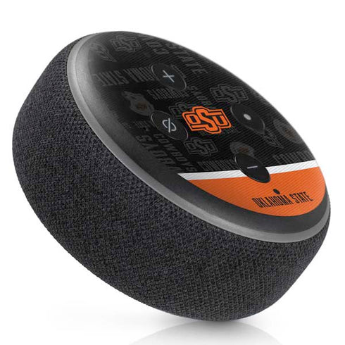 Oklahoma State University Split Jersey Amazon Echo Dot Skin