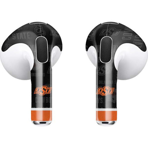 Oklahoma State University Split Jersey Apple AirPods (3rd Gen 2021) Skin