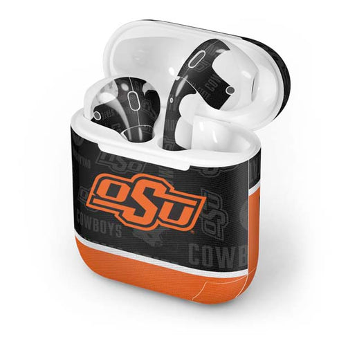 Oklahoma State University Split Jersey Apple AirPods Skin