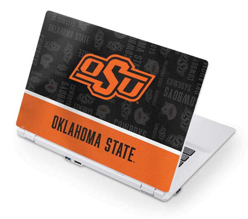 Oklahoma State University Split Jersey Acer Chromebook Skin