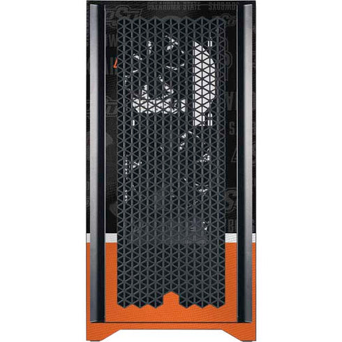 Oklahoma State University Split Jersey Corsair 4000D Tempered Glass Mid-Tower ATX Case Skin